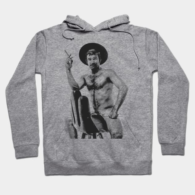 Burt Reynolds Hoodie by Riso Art